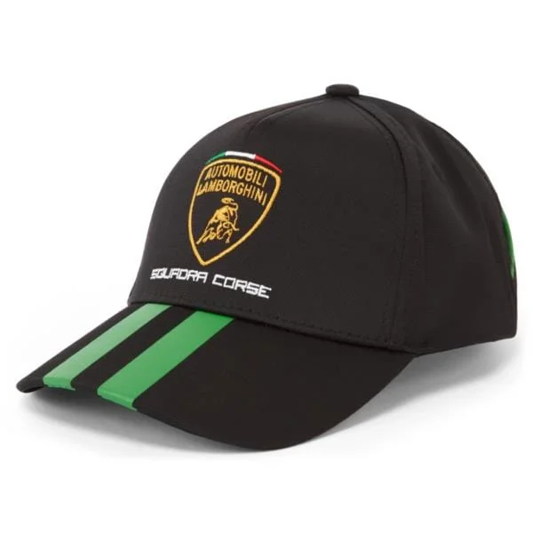 Minimalist cap with small stitched emblem -Automobili Lamborghini Squadra Corse Kids Team Hat - Youth