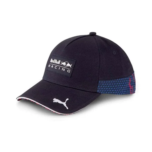 Fitted trucker cap for custom head fit -Red Bull Racing F1 Puma Team Baseball Hat - Navy