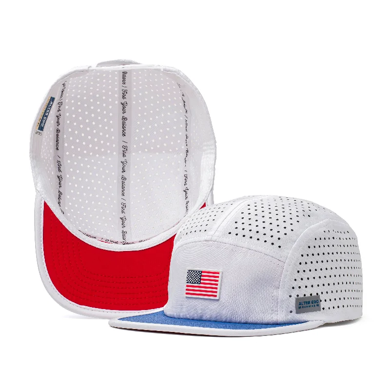 Classic cap with curved bill silhouette -Cruiser Splash RWB Flag