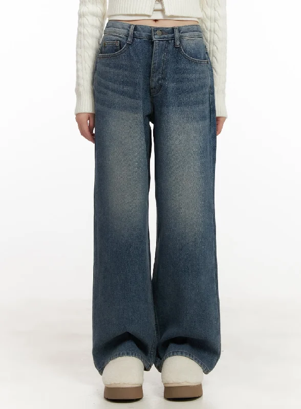 Dance Jeans for Movement -Emily Washed Straight-Leg Jeans CJ502