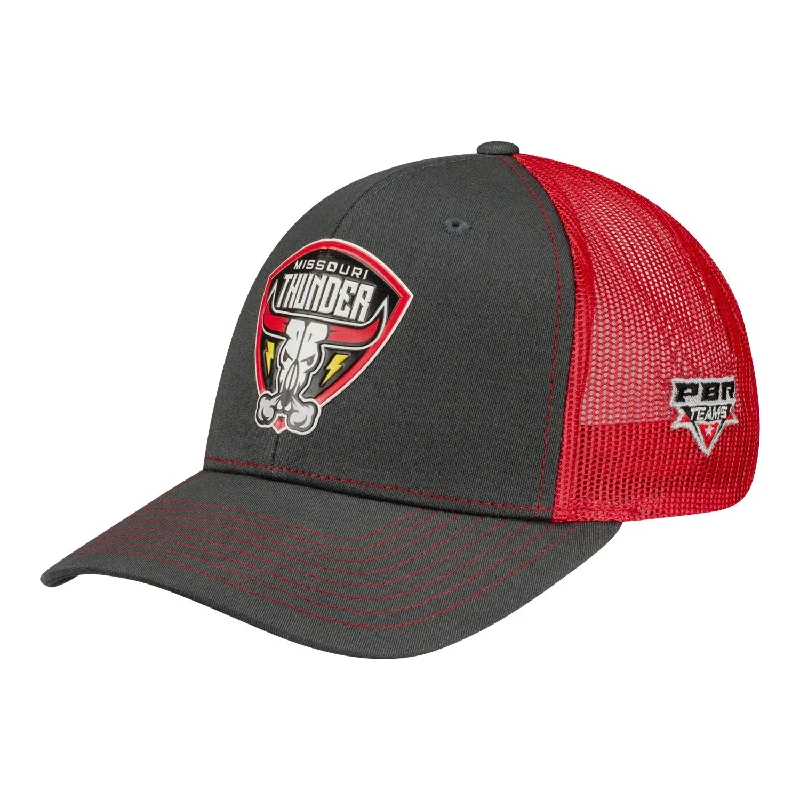 Soft cotton cap with breathable mesh back -Missouri Thunder 112 Trucker Hat