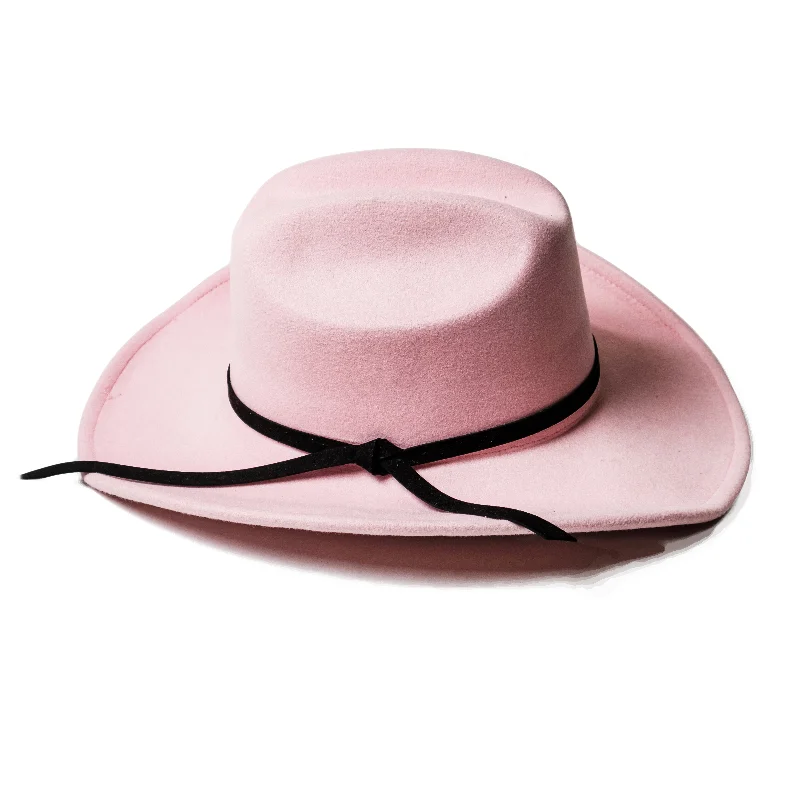 Premium leather cap for upscale casual looks -Chokore Pink Cowgirl Hat