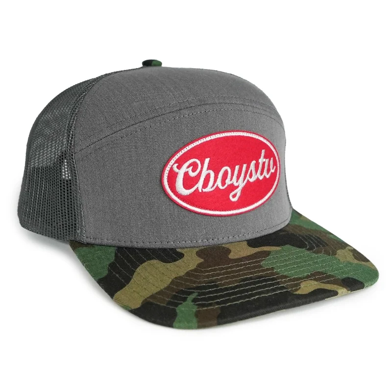 Classic cap with simple logo embroidery -Super Trucker Snapback Hat