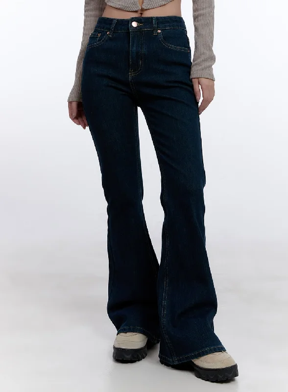 Four Pocket Jeans for Simplicity -Tatiana Dark Bootcut Jeans CJ509