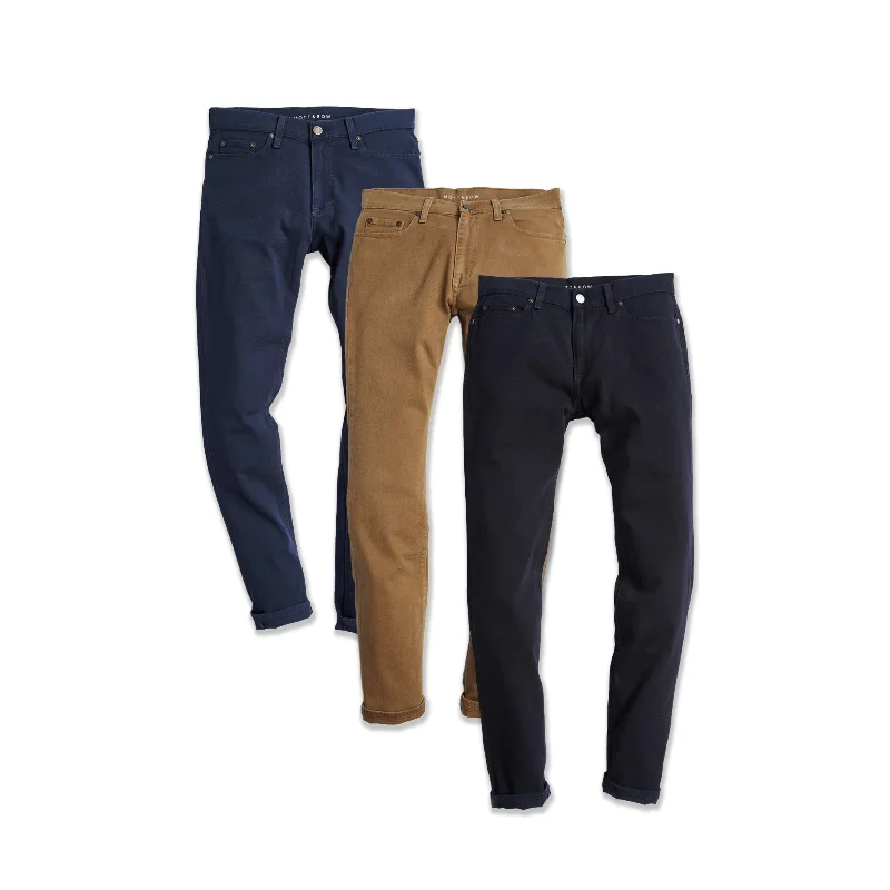 Cargo Jeans for Utility -Slim Mercer Jeans 3-Pack