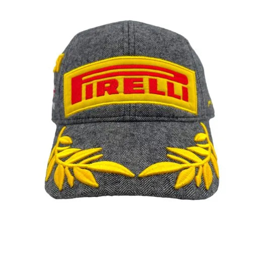 Fitted dad cap for relaxed snug wear -Pirelli Podium Special Edition Silverstone GP 1st Place Hat- Gray