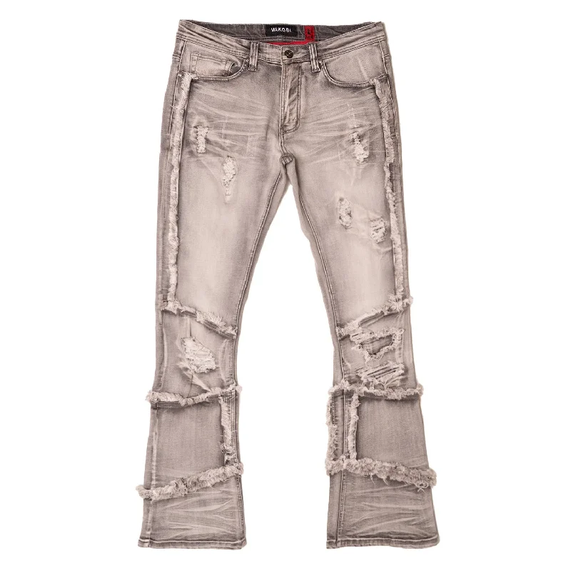 Skinny Jeans for Slim Fit -M1997 Gianos Stacked Jeans - Gray