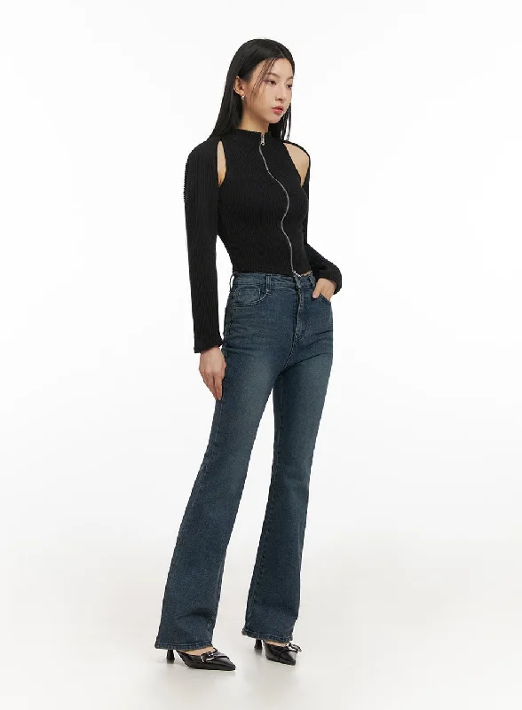 Holiday Jeans for Festive -Gabriella Slim-Fit Bootcut Jeans ID431