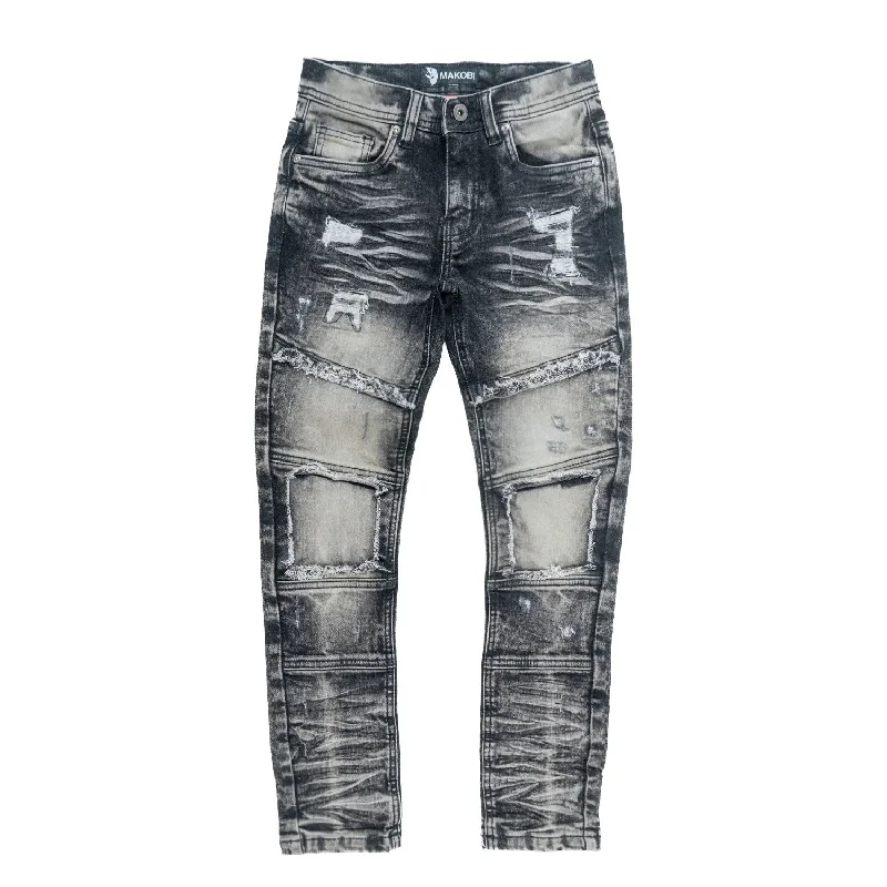 Designer Jeans for Luxury -B1967 Noah KIDS Jeans - Black Wash