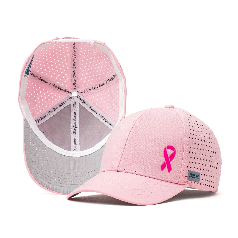 Team logo cap for loyal fan support -Trotter Splash Breast Cancer Pink Ribbon