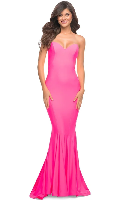 Comfortable plus size dresses for daily wear feel great -La Femme 30648 - Strapless Sweetheart Mermaid Gown