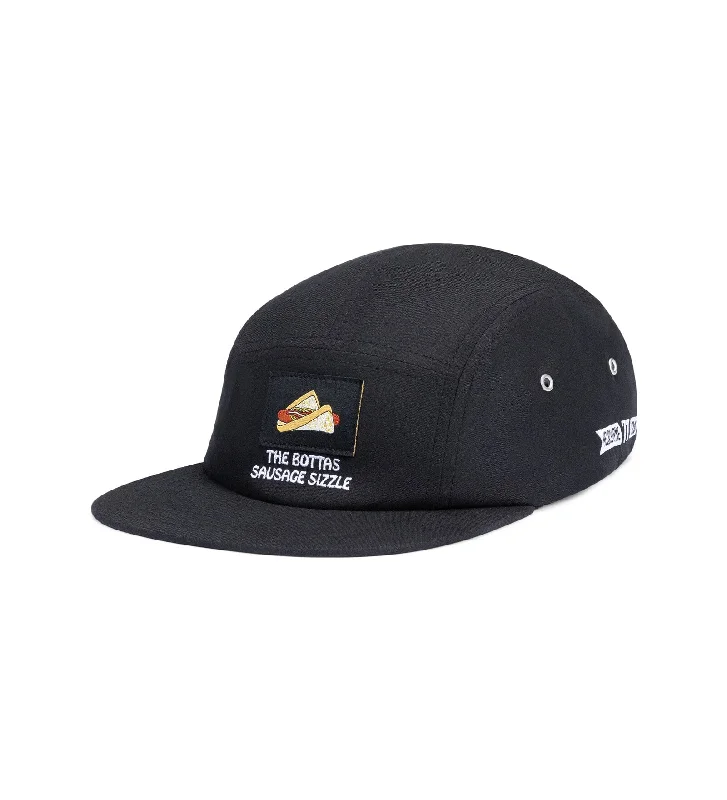 Canvas baseball cap for long-lasting wear -Stake F1 Kick Sauber Special Edition Australian GP Valtteri Bottas "Sausage Sizzle" Hat - Black