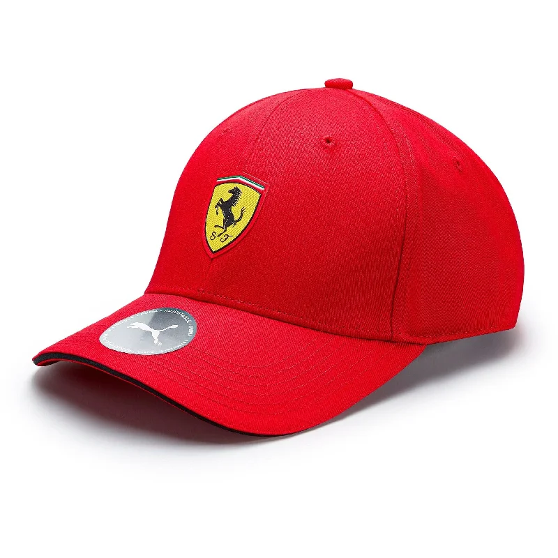 Embroidered name cap for unique personal touch -Scuderia Ferrari Puma Kids Classic Hat - Youth Red/Black