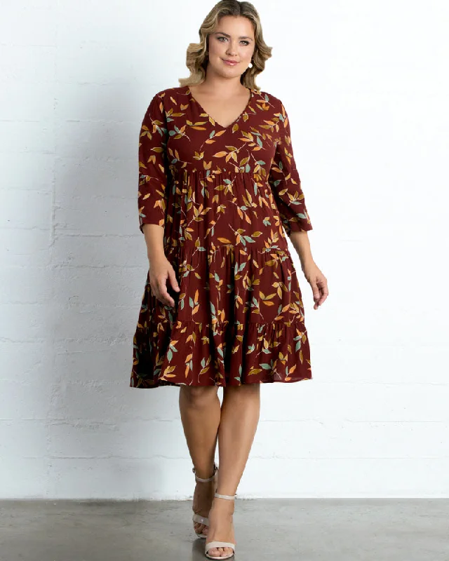 Plus size dresses with flexible fits adapt easily -Issy Tiered Tunic Dress - Final Sale!