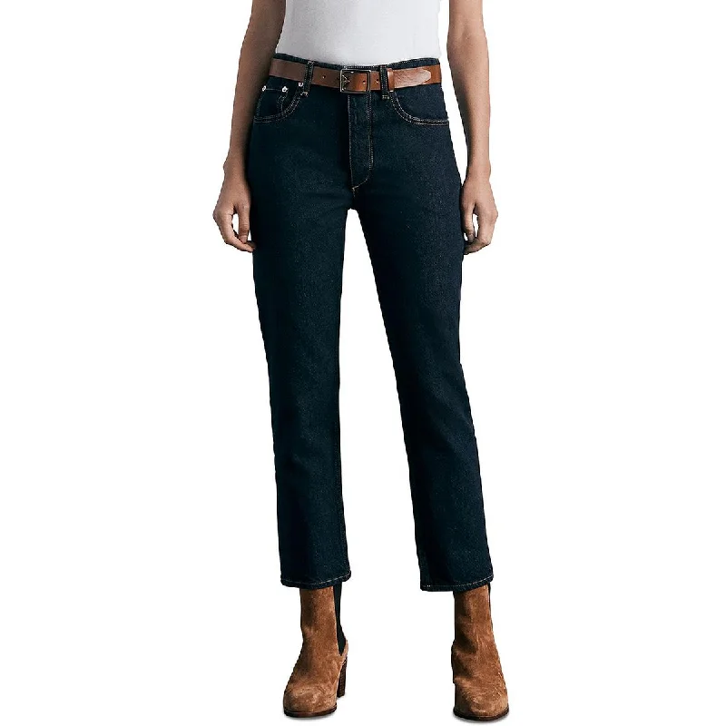 High Waisted Jeans for Shape -Rag & Bone Womens Nina Denim Ankle Cigarette Jeans