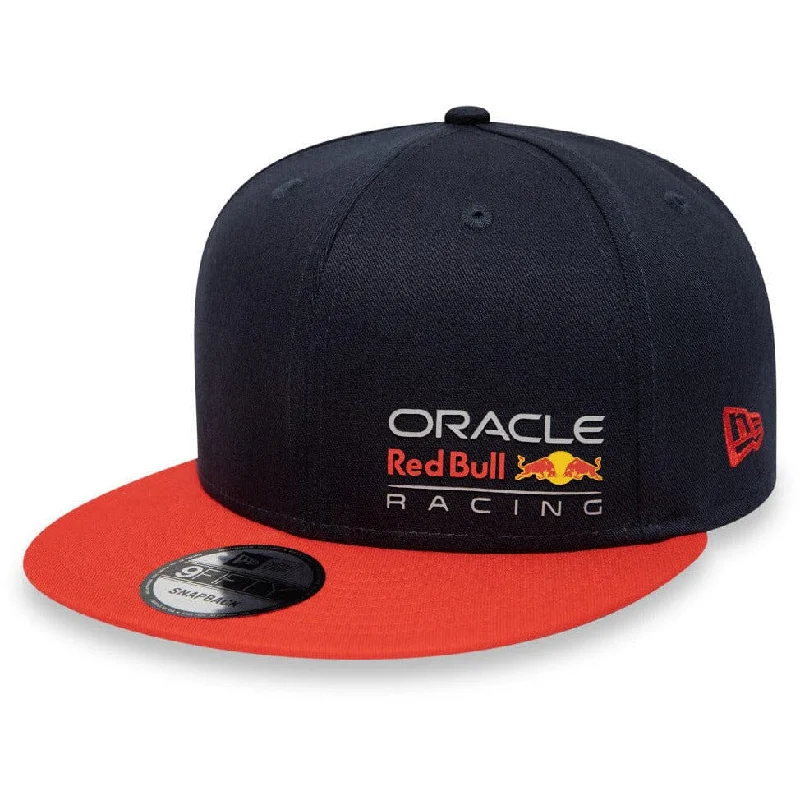 Premium cap with leather strap accent -Red Bull Racing F1 New Era 9Fifty Essential Hat