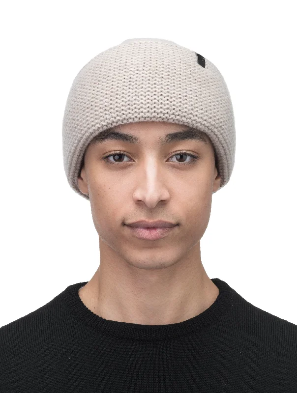 Durable dad cap for relaxed weekend outings -Mira Unisex Purl Knit Beanie