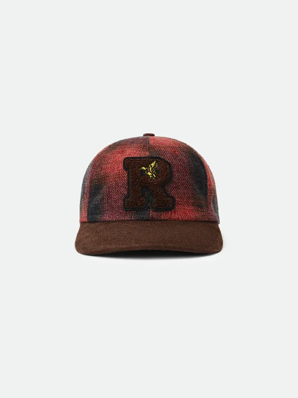 Graphic trucker cap for playful fashion flair -FLANNEL R PATCH 6-PANEL HAT