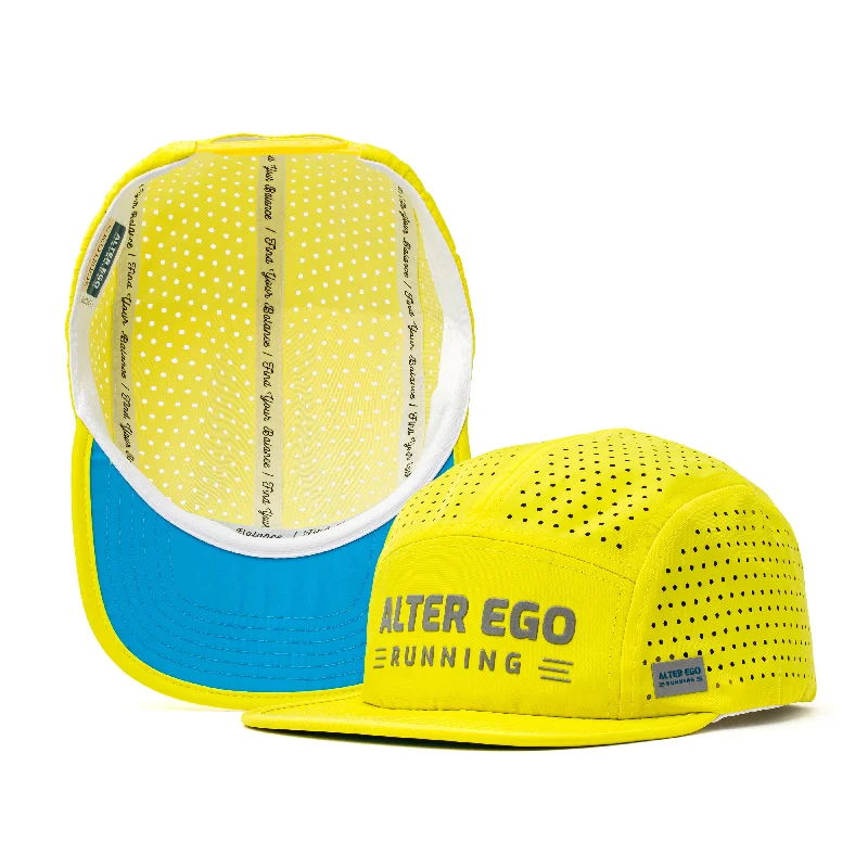 Designer baseball cap for luxury streetwear -Cruiser Splash Electric Yellow