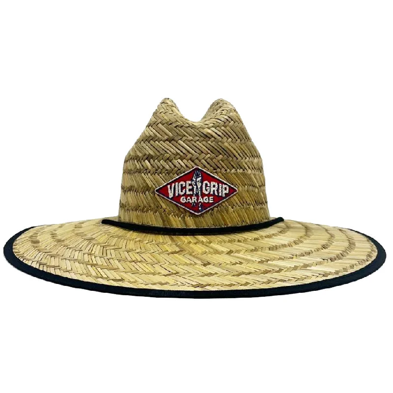 Adjustable strap cap for custom size comfort -VGG Straw Hat