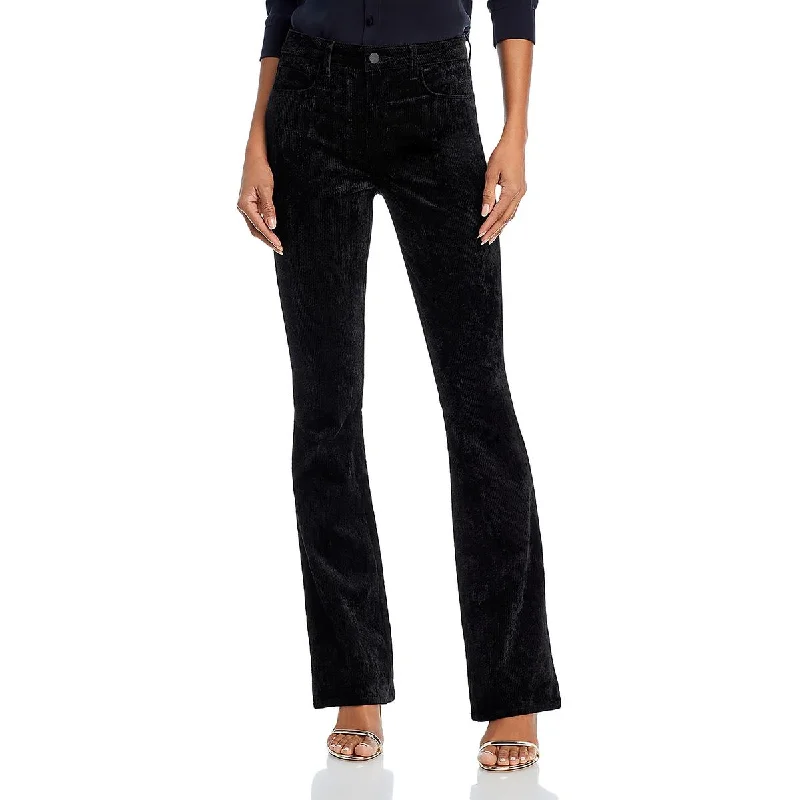 Stretch Jeans for Flexibility -L'Agence Womens Corduroy Bell Bottoms Bootcut Jeans