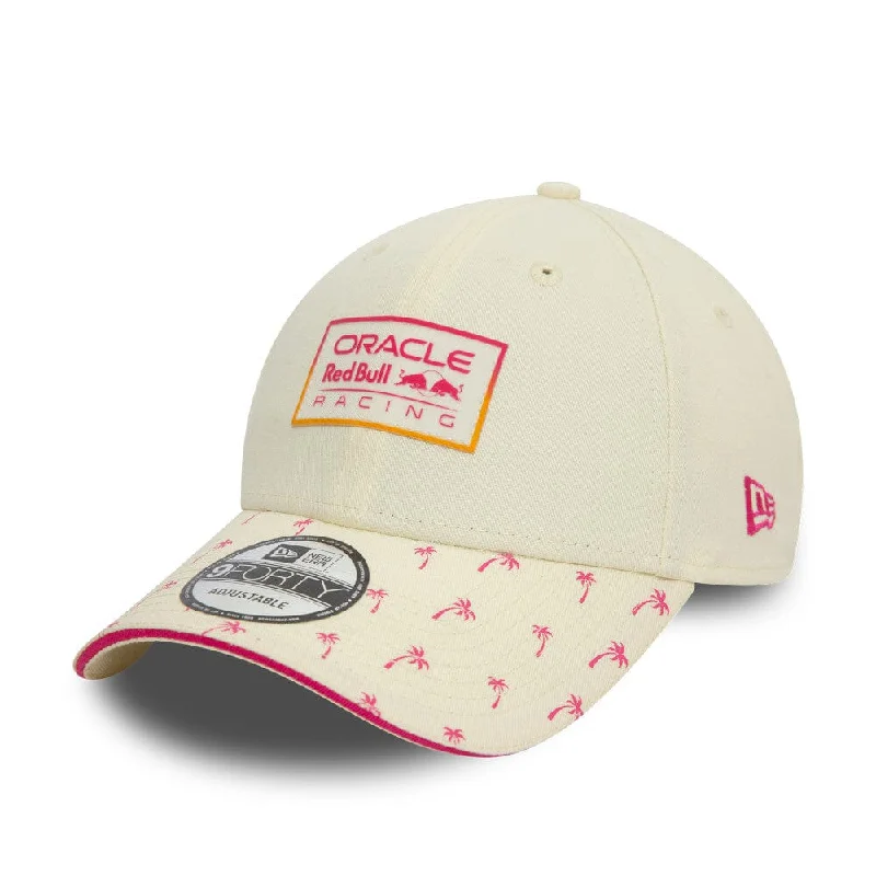 Graphic print cap for artistic expression -Red Bull Racing F1 New Era 9Forty 2024 Special Edition Miami GP Team Hat