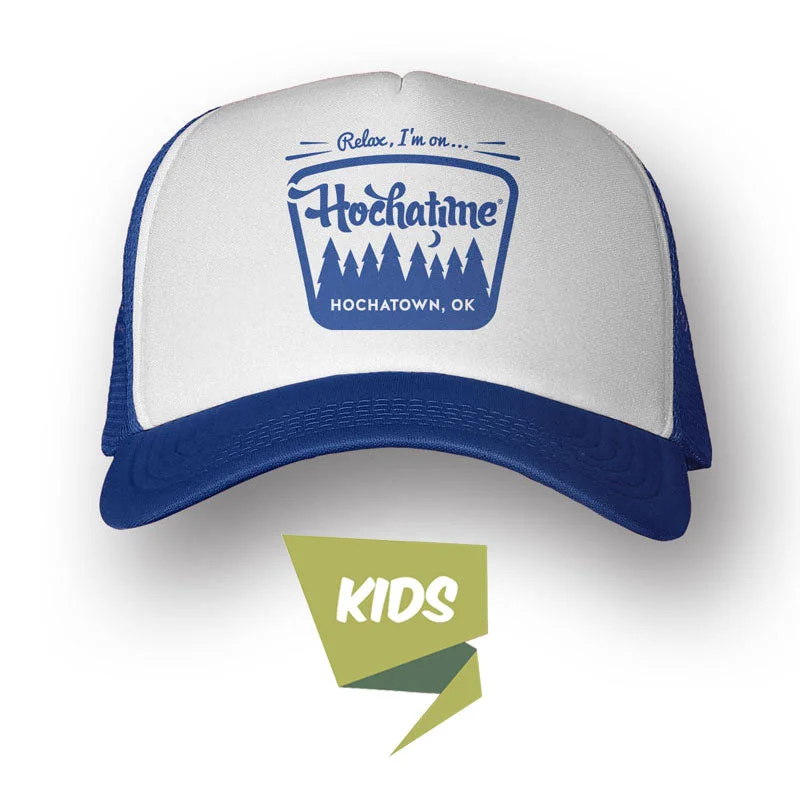 Lightweight sports cap with UV protection -Treetop Kids Trucker Hat