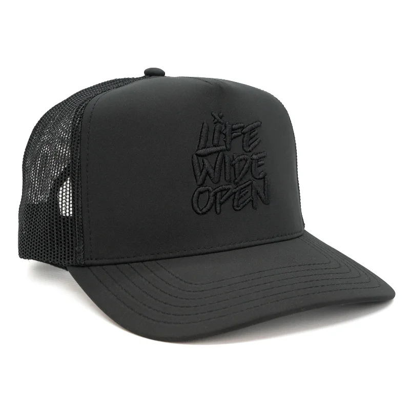 Bold graphic cap for standout fashion flair -LWO Blackout Curved Brim Hat