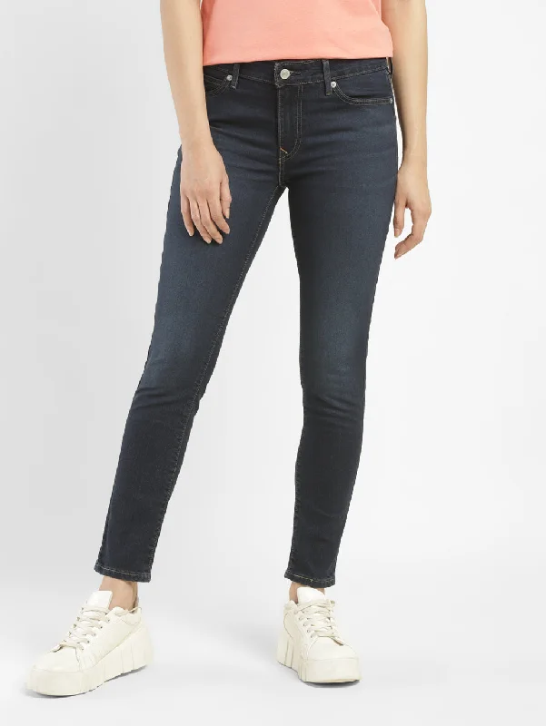 Boyfriend Jeans for Relaxed -Women's Mid Rise 711 Skinny Fit Jeans