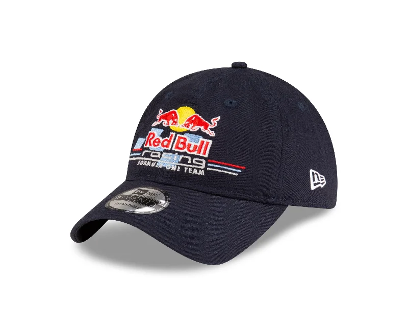 Trucker mesh cap for ventilated cool wear -Red Bull Racing F1 New Era 9Twenty Re-Edition Hat - Navy