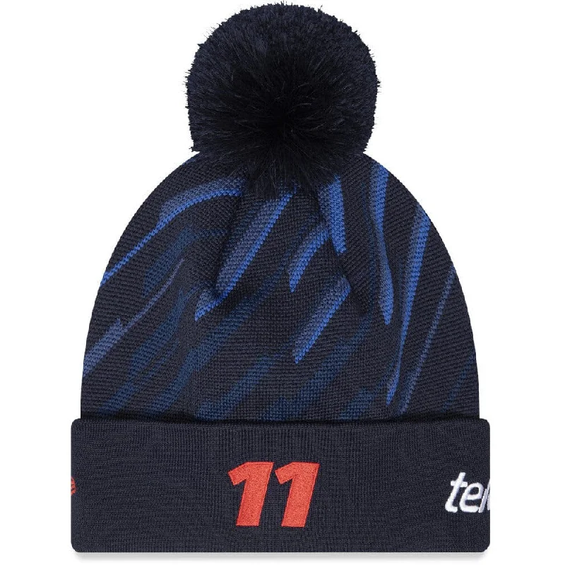 Minimalist cap with small stitched emblem -Red Bull Racing F1 New Era Team Kids Sergio "Checo" Perez Cuff Beanie - Youth