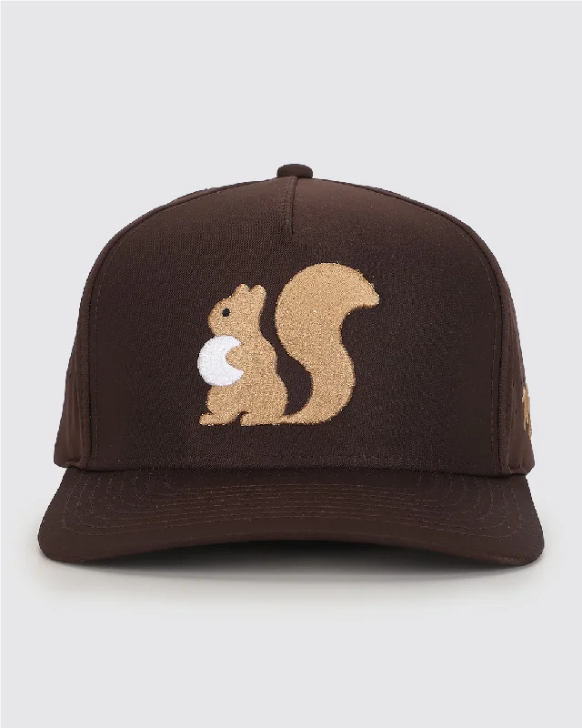 Premium snapback cap with embroidered artwork -Nutty Hat