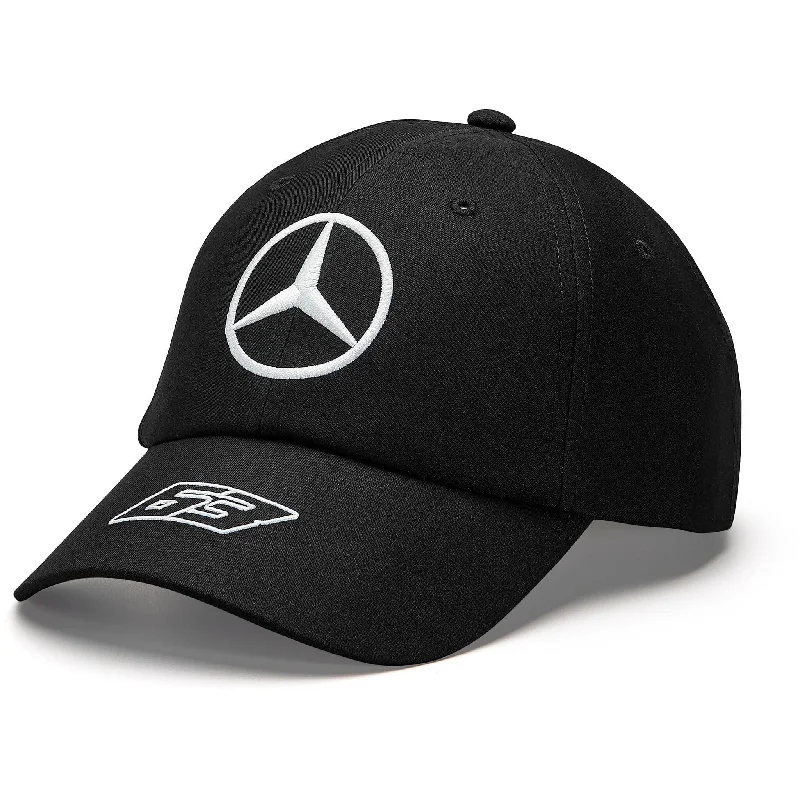 Washed denim cap for broken-in softness -Mercedes AMG Petronas F1 2023 Kids George Russell Driver Hat - Youth