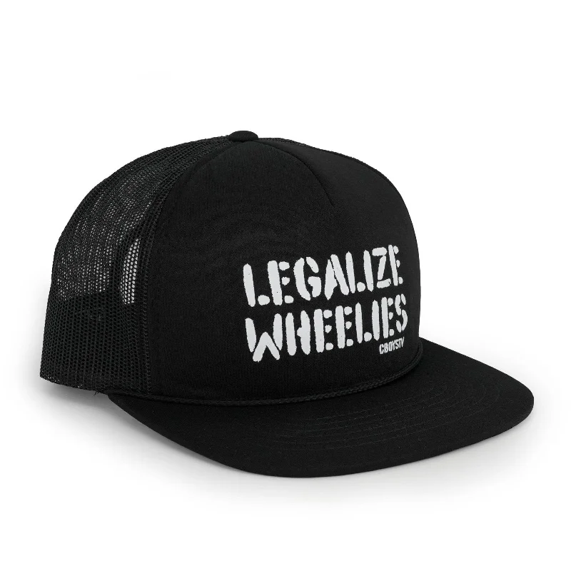 Trucker mesh cap for ventilated cool wear -Legalize Wheelies Hat