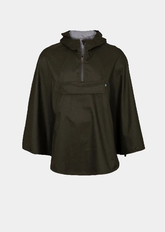 Fitted trucker cap for custom head fit -Fernley Ladies Waterproof Cape In Woodland