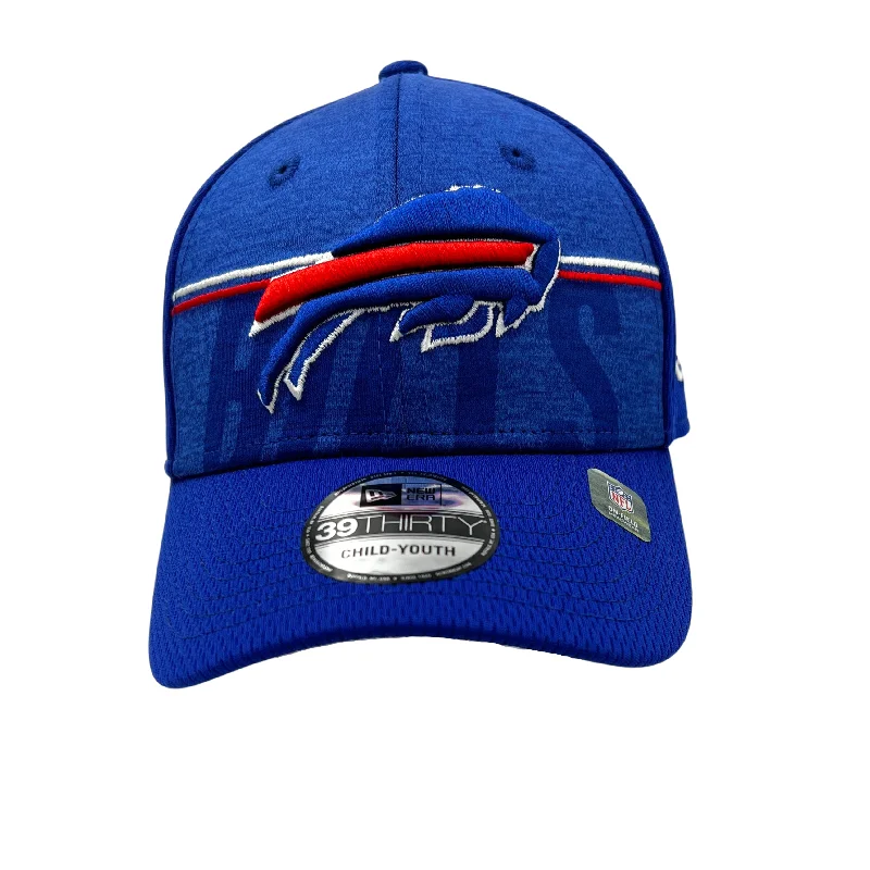 Canvas trucker cap for tough outdoor wear -Child-Youth Buffalo Bills NEW ERA 2023 TRAINING CAMP 39THIRTY FLEX FIT HAT