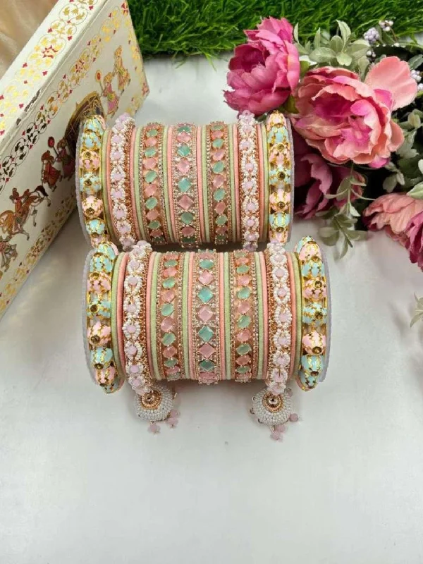 Lightweight hoop earrings for comfortable and all-day wear-Beautiful Royal Rajwada Bridal Chooda