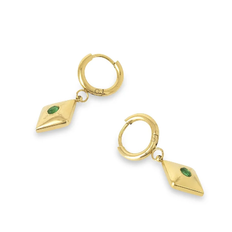 Hoop earrings with tortoiseshell designs for a chic and classic style-Hope Huggies