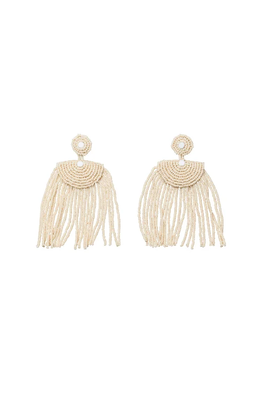 Best hoop earrings with detachable studs for a versatile and adjustable accessory-Kifungo Short Tassel Earrings - PINK