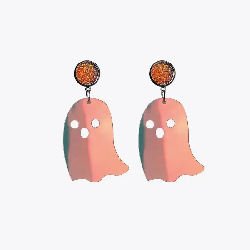 Hoop earrings with abstract shapes for an artistic and creative touch-LOVCIA Ghost Shape Acrylic Dangle Earrings