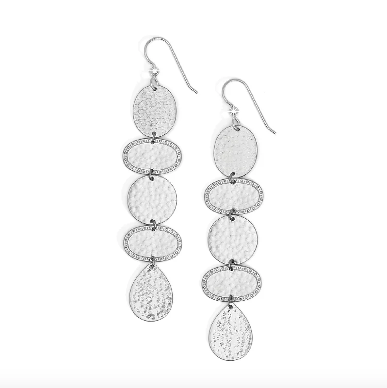 Hoop earrings with snake print designs for an edgy, wild appearance-Palm Canyon Long French Wire Earrings