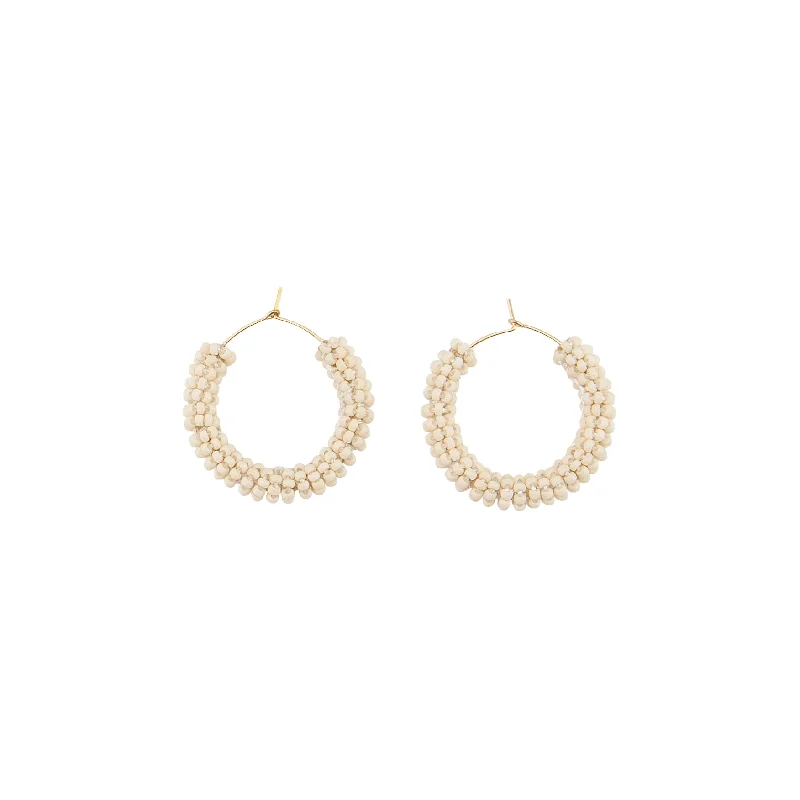 Hoop earrings with gold accents for a warm, elegant statement piece-Small Jongoo Earrings - PINK