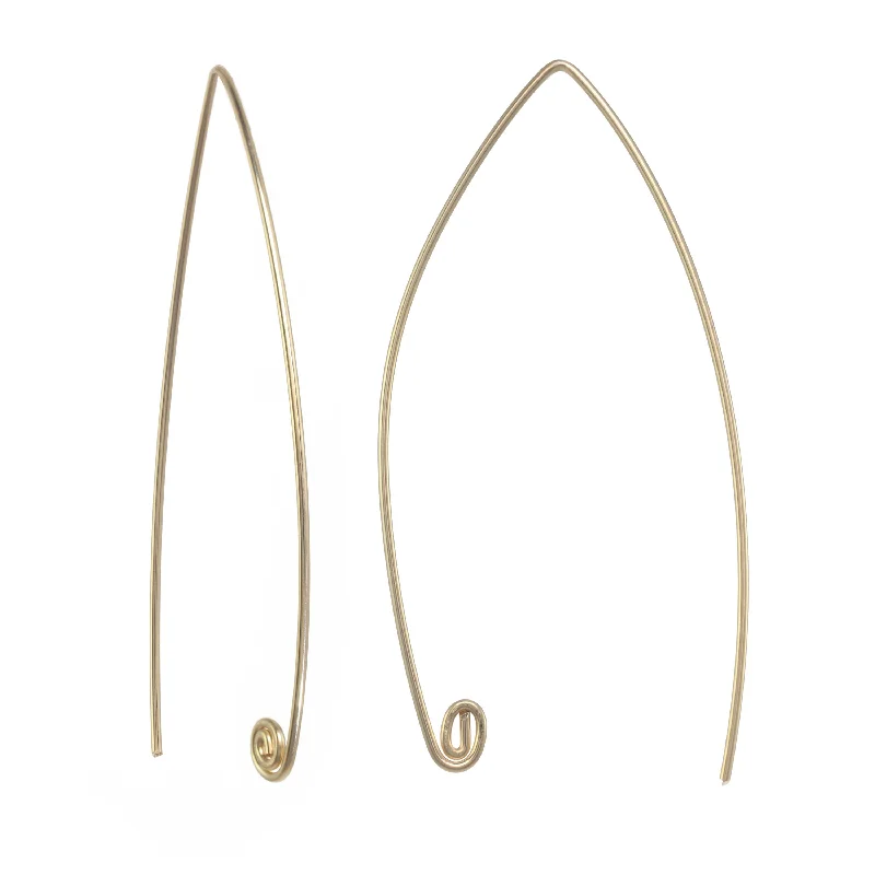 Hoop earrings with diamond-cut surfaces for added sparkle and shine-Wishbone Threader Earrings